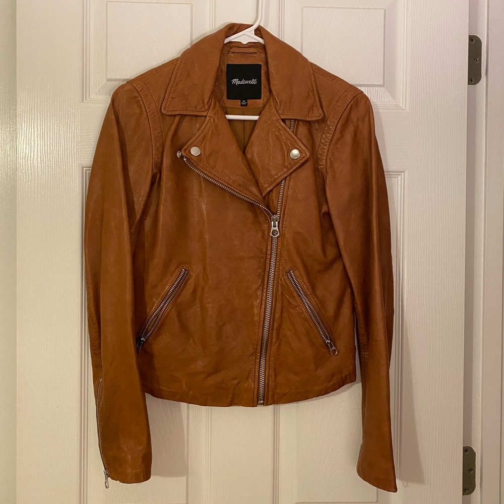 Madewell Washed Leather Moto Jacket